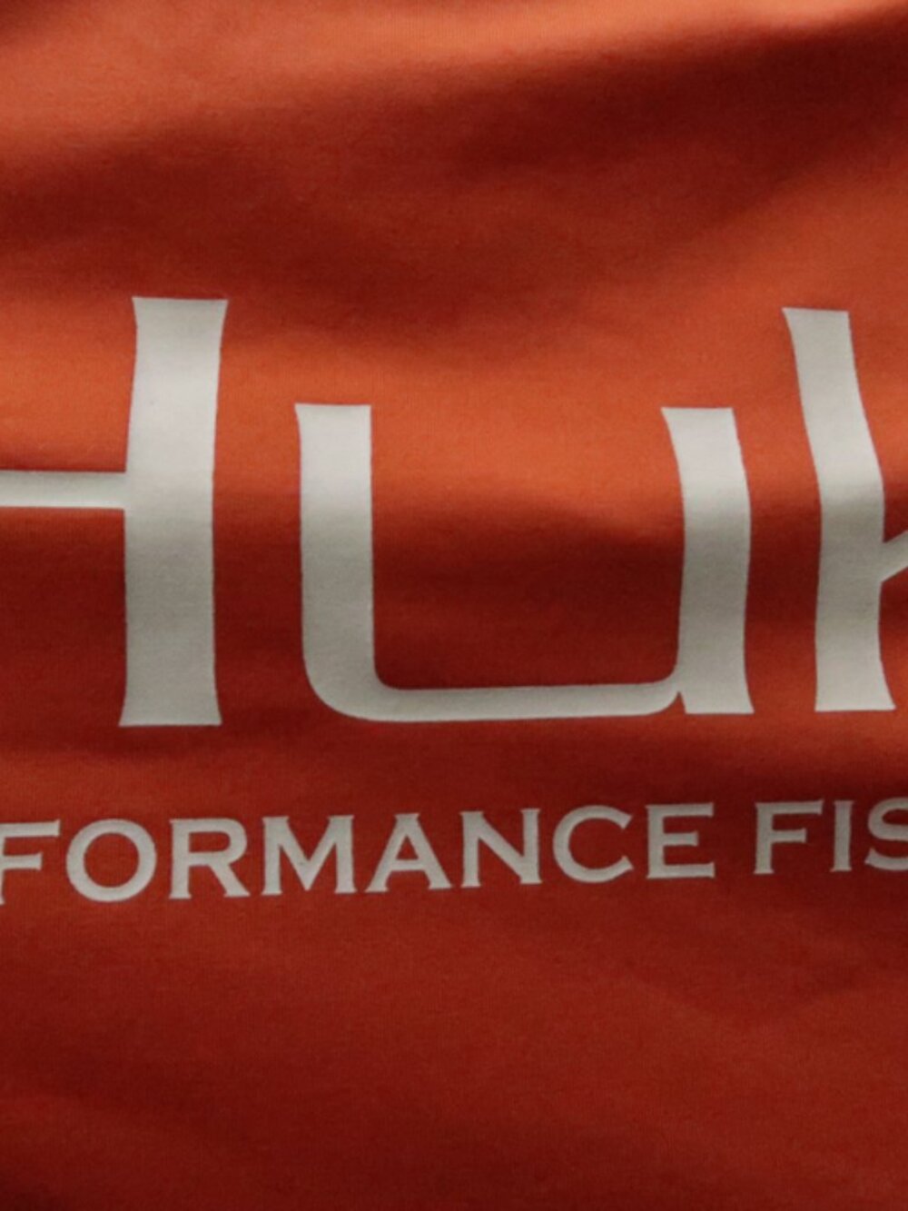 Huk Performance Fishing Orange LS Stretch Tee (L) OMG!! 😎 🐟